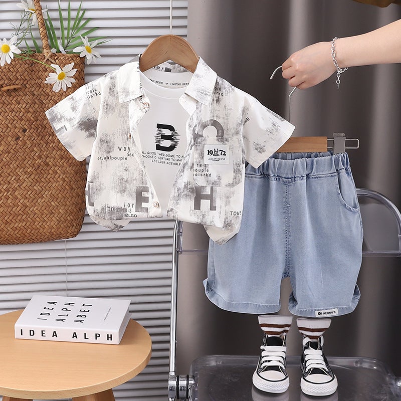 Summer Men'S Printed Simple Long-Sleeved Shirts Trendy Casual Loose Popular Youth Versatile Men'S Shirts - Image 3