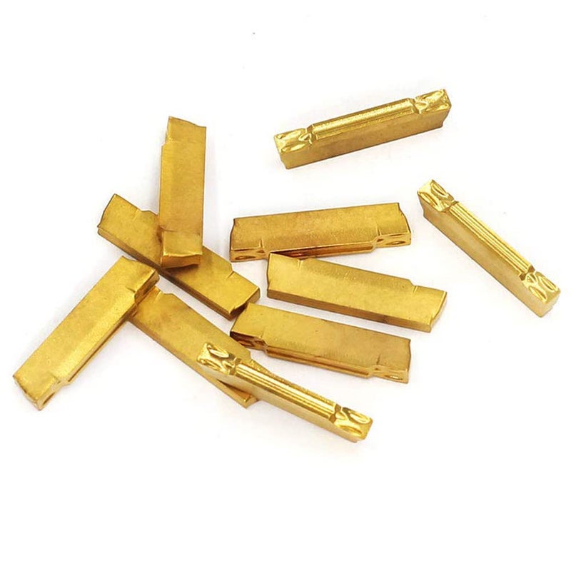 OSCARBIDE MGMN200 Carbide Grooving Inserts Carbide Inserts 10 Pieces/Pack,Multilayer Coated CNC Carbide Lathe Inserts for MGEHR/MGIVR Lathe Grooving Cut-Off Tool - Image 1