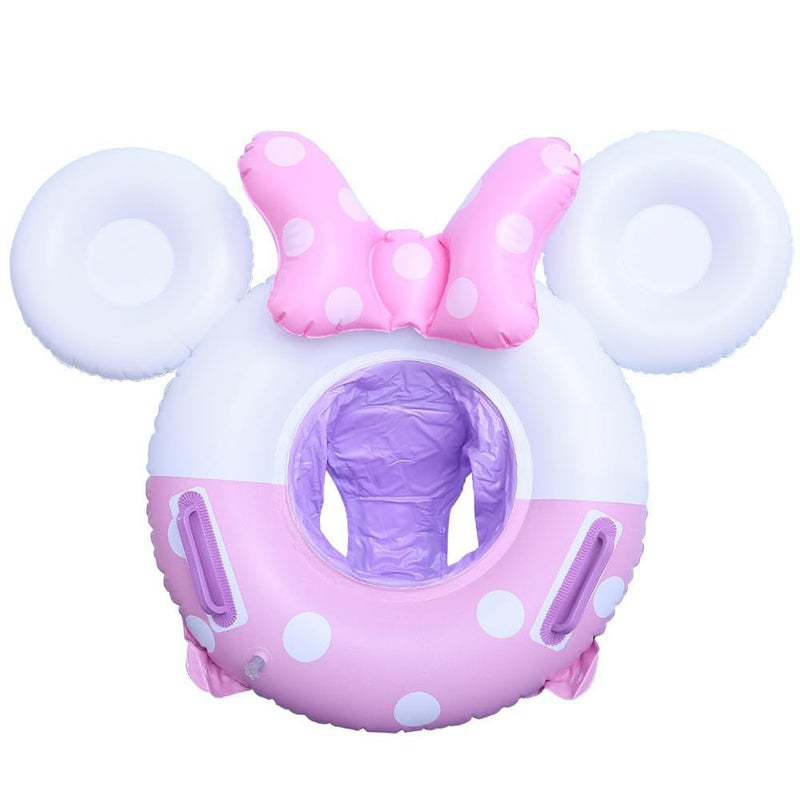 WAMSOLE Baby Swimming Float Swim Ring Cute Floaties with Seat and Handle Pool Floats Toys Fun Water Raft Lounge Party Supplies for Infant Toddler Kids Children Age 14 Years - Image 2