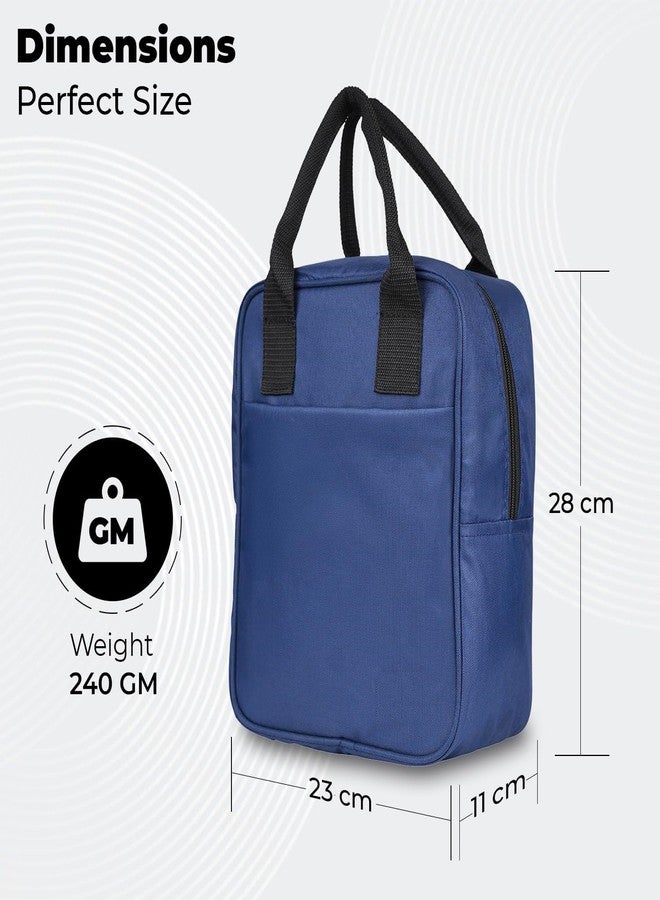 GaxQuly Insulated Lunch Bag Office Tiffin Bags for Men and Women, Hot & Cold Travel Lunch Box for Men, Tiffin Box & Bottles, Lunch Bag for Office, School, Picnic Bag (Blue) - Image 5