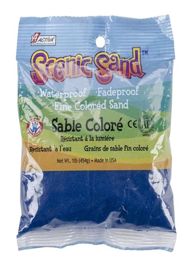 Activa Bermuda Blue Scenic Colored Sand, 1lb (454g) | Vibrant, Fine Grain Colorfast Sand for Arts & Crafts - Image 2