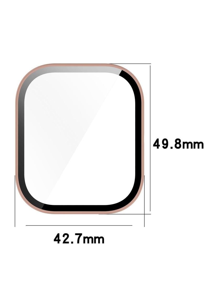 Case For CMF By Nothing Watch Pro Hard PC Case + Screen Protector Protective Cover Full Coverage Shockproof (Transparent)