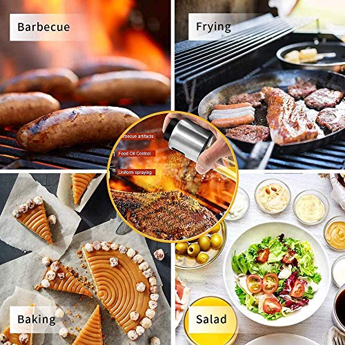 DENSITY COLLECTION Glass Versatile Spray Olive Oil Sprayer Dispenser, Spray Bottle for Oil for Cooking, Vinegar Bottle Glass, Cooking, Baking, Roasting, Grilling (Transparent) - Image 5