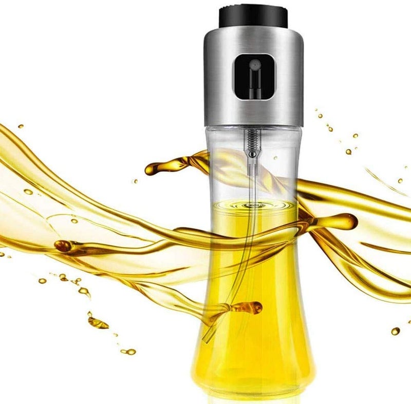 DENSITY COLLECTION Glass Versatile Spray Olive Oil Sprayer Dispenser, Spray Bottle for Oil for Cooking, Vinegar Bottle Glass, Cooking, Baking, Roasting, Grilling (Transparent) - Image 1