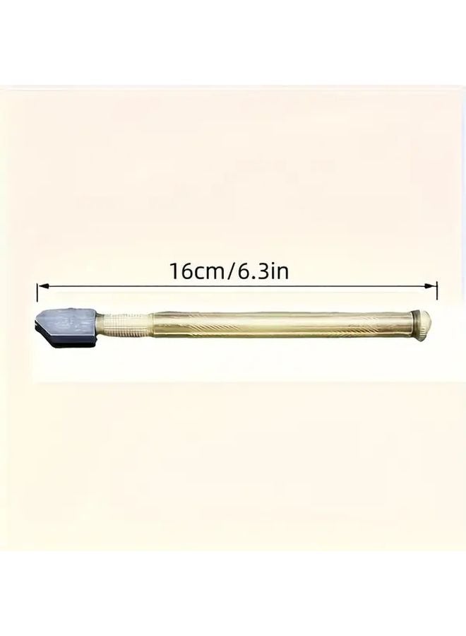 Enhanced Version Professional Diamond Glass Cutter With Steel Blade Aluminum Handle - Image 5