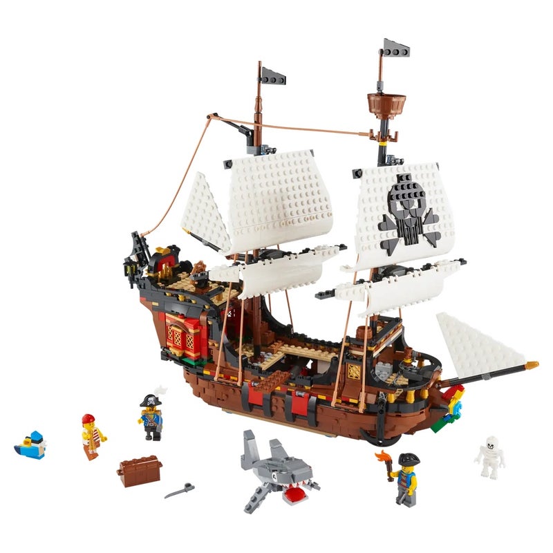 LEGO - Creator 3 in 1 Pirates Ship 1260 Pieces - 31109 - Image 2