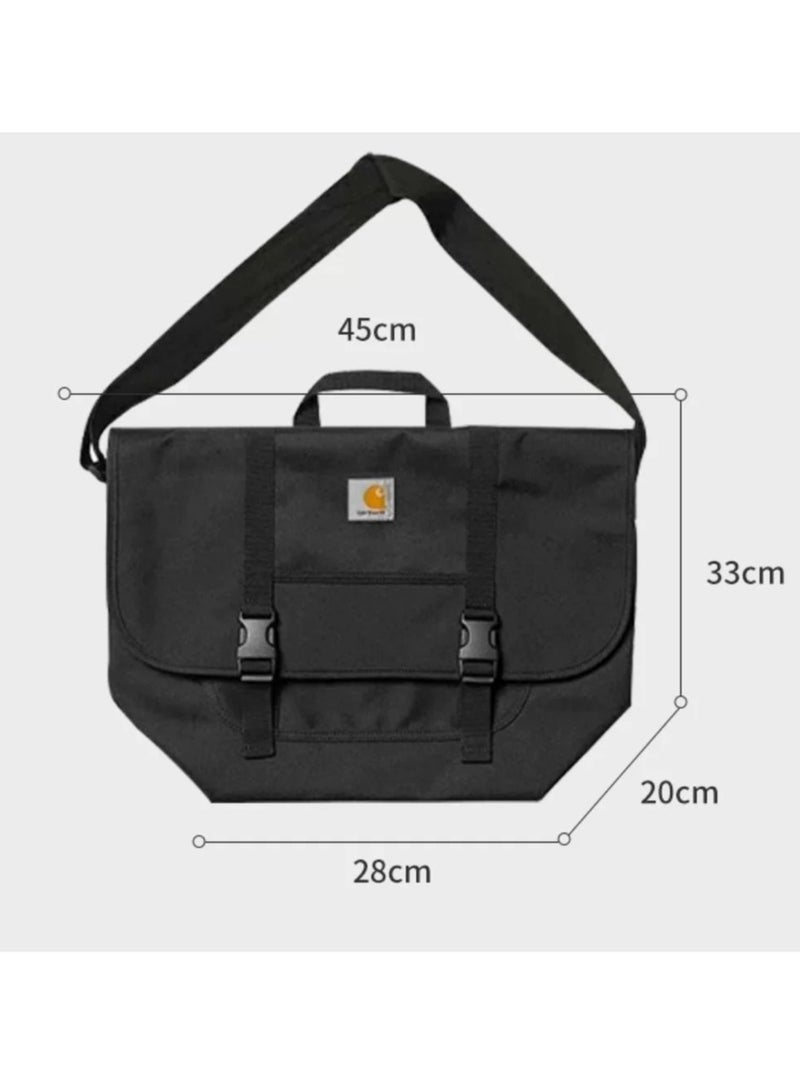 carhartt Carhartt Classic Messenger Crossbody Bag - Canvas Material, Convertible for Single Shoulder & Crossbody Use, Perfect for Daily Commute and Versatile Styling - Image 5