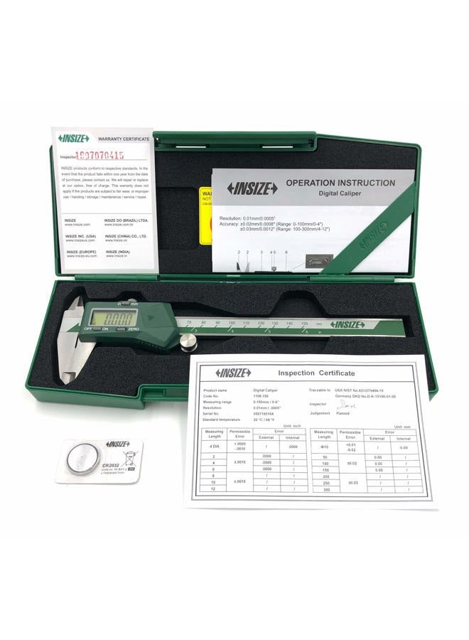 INSIZE Digital Caliper, ISZ-1108-150 - Image 2
