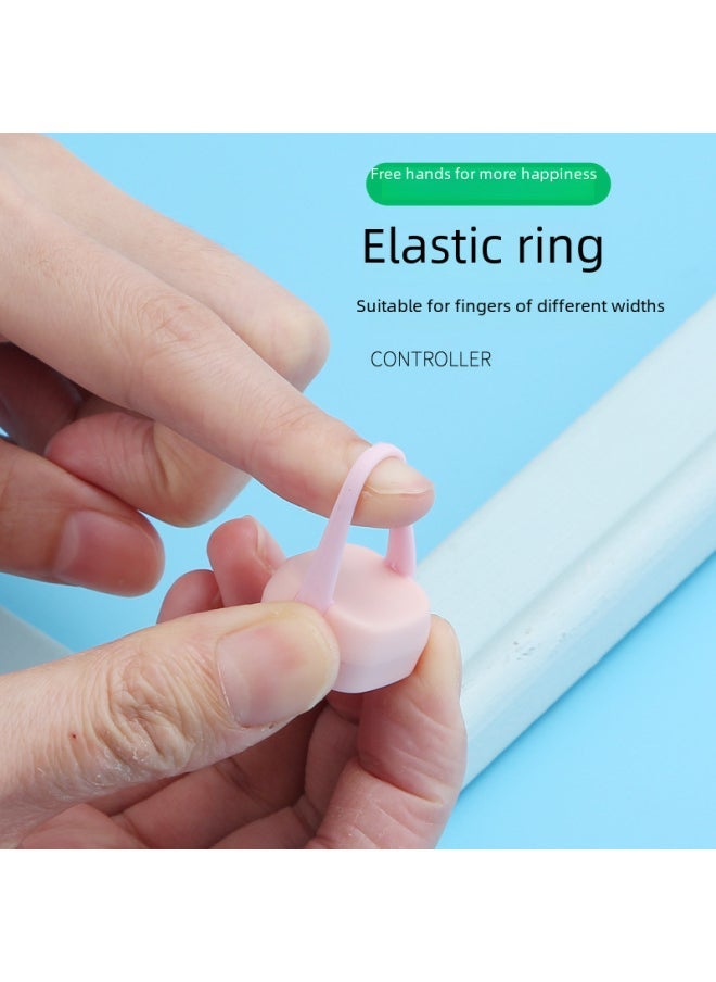 Rechargeable Finger Tip Mobile Bluetooth Selfie Device Ring For Short Videos Page Turning Photography Digital Computer-Color:Yellow - Image 3