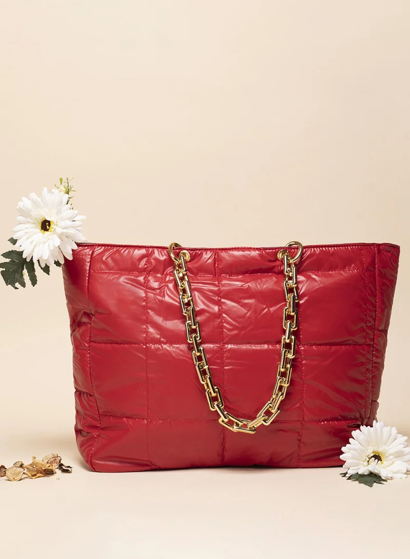 Haute Sauce Quilt Queen Red Tote Bag