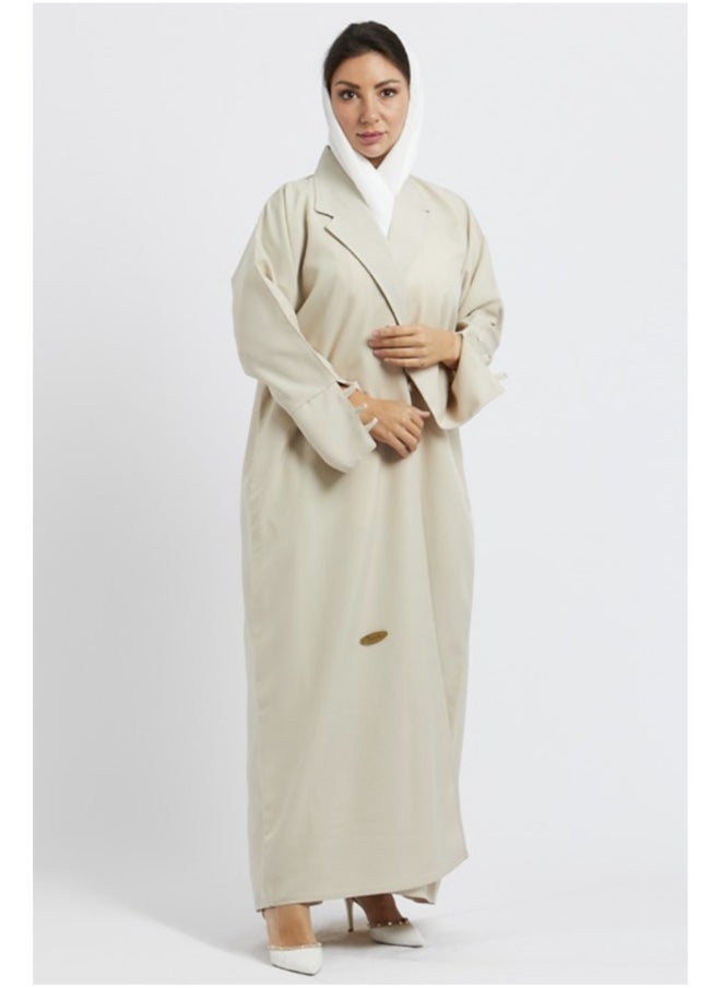 Evva Evva Luxury Saudi Abaya for Women – Elegant Open Front Modest Wear in Premium Fabric – Ideal for Ramadan, Eid, and Everyday Elegance  - Image 1