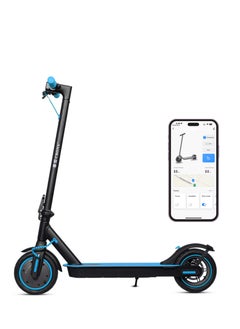 Crony XM M365 App high speed 250W Motor E-Scooter 25-45KM/H Speed, 36V/7.8AH Battery, 10-25KM Range, Front Suspension, Rear Disc Brakes, Aluminum Alloy Frame, 100KG Max Load, LED Headlamp, App Connectivity, Foldable & Portable Electric Scooter for Adults & Teen &  Kids, Electric Scooter for Commuting & Leisure, Long-Range Motorized Scooter with Easy Folding, Lightweight High-Performance Commuter Skateboard，Blue  - Image 1