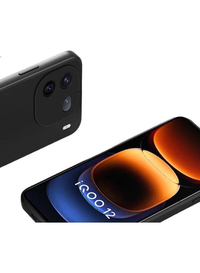 Keklle غطاء هاتف Keklle لـ Iqoo12، غطاء واقي لإصدار Iqoo12 5G، غلاف ناعم فائق النحافة مضاد للصدمات للرجال والنساء [رمادي لافندر]، سيليكون سائل مطور - Image 3