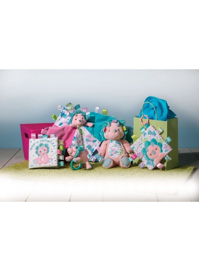 Mary Meyer Taggies Soft Cloth Book with Crinkle Paper & Squeaker, 6 x 6-Inches, Aroar-a-Saurus - Image 4