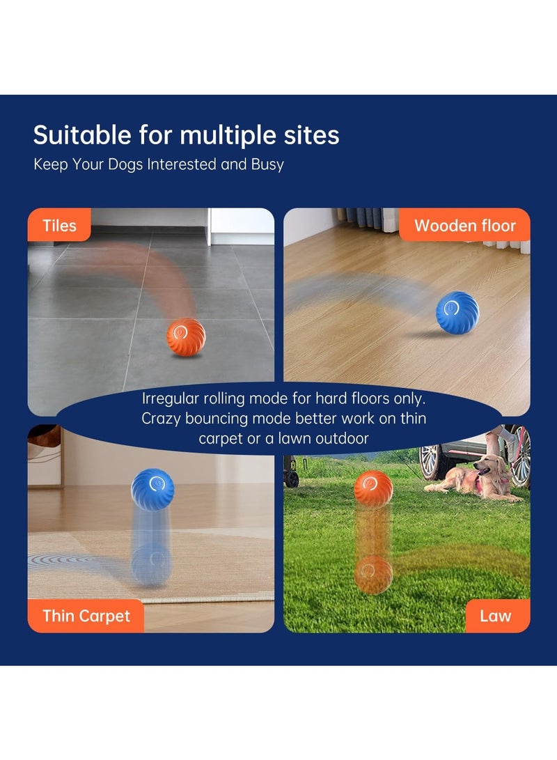 SYOSI Smart Interactive Dog Ball, Dog Interactive Toy Ball, Automatic Rolling Ball for Dog, Non-Toxic Pet Chew Toy Ball, Active Bouncing Ball for Small/Medium/Large Dogs, USB Rechargeable - Image 5