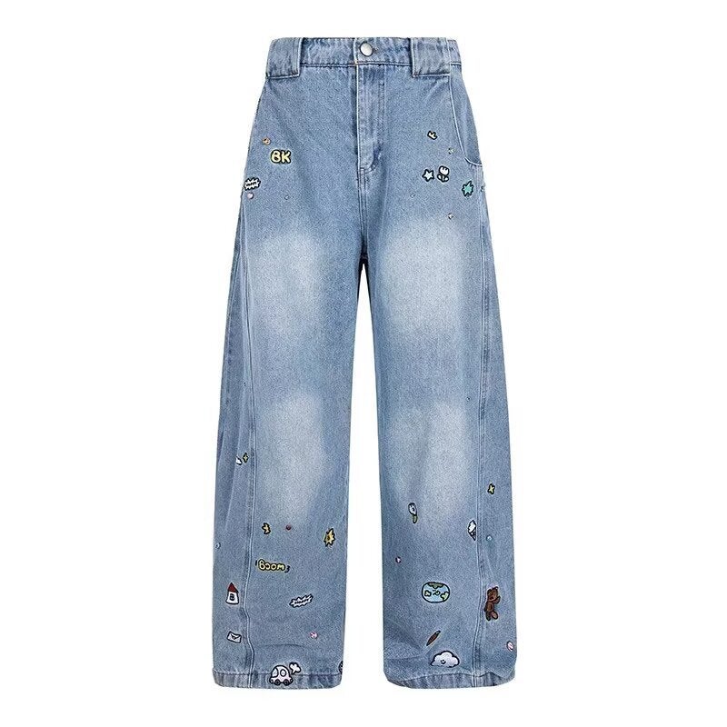 Unisex Casual Daily Denim Jeans - Image 5
