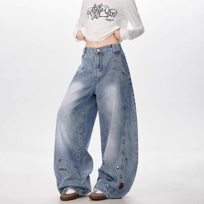 Unisex Casual Daily Denim Jeans - Image 3