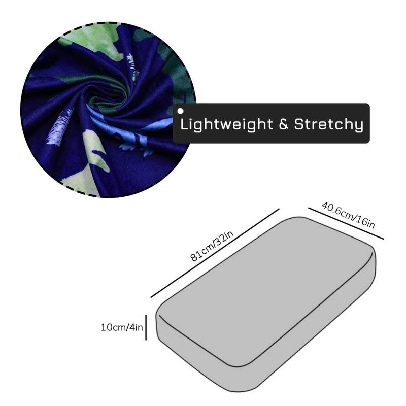 TANOFAR Baby Boy Changing Pad Cover Dinosaur Diaper Changing Mat Cover Sheets for Newborn Stretchy Changing Table Cover (Blue) - Image 4