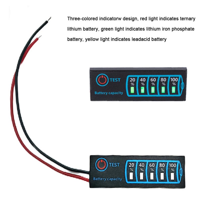 Battery Monitor: 3-Colored Indicator Universal Battery Voltage Checker - Intelligent Capacity Display Compact Size for Lead Acid Lithium Battery Maintenance & Testing - Image 5
