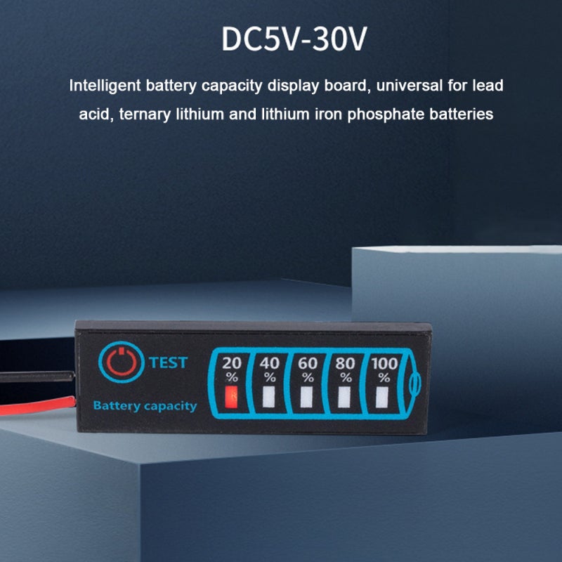 Battery Monitor: 3-Colored Indicator Universal Battery Voltage Checker - Intelligent Capacity Display Compact Size for Lead Acid Lithium Battery Maintenance & Testing - Image 4