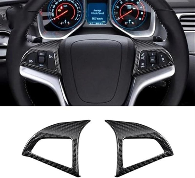 Wivplex Carbon Fiber Steering Wheel Button Trim for Chevrolet Camaro - Image 3