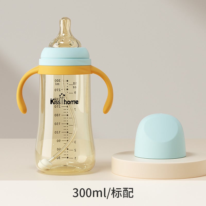 Baby Bottle Newborn Dual-Use Children'S Straw Cup Wide Diameter Set Baby Products Manufacturer - Image 1