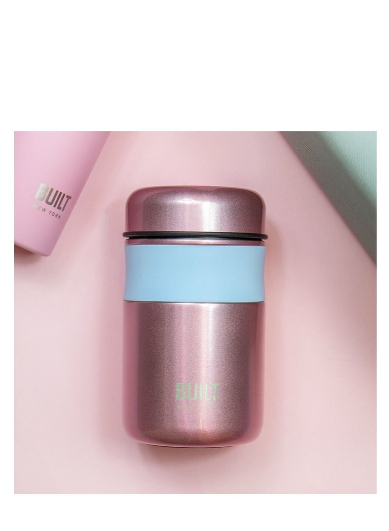 Built NY Double Wall Insulated Food Flask - Light Pink - Image 4