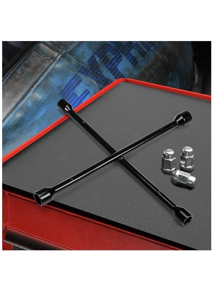 وايزأب مفتاح ربط العجلات WISEUP رباعي الاتجاهات، أدوات سيارات شديدة التحمل، مفتاح ربط سريع، مفتاح ربط صدمي 14 بوصة - Image 2