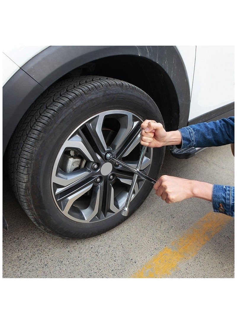 وايزأب مفتاح ربط العجلات WISEUP رباعي الاتجاهات، أدوات سيارات شديدة التحمل، مفتاح ربط سريع، مفتاح ربط صدمي 14 بوصة - Image 5