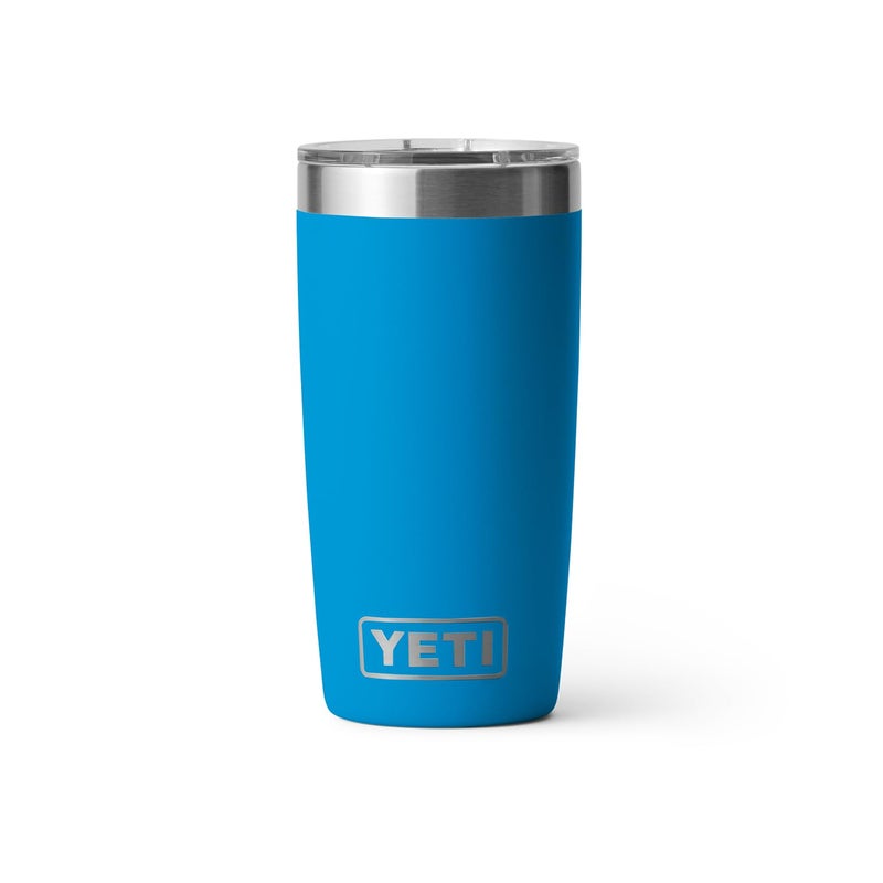 YETI Rambler 10 oz Tumbler, Stainless Steel, Vacuum Insulated with MagSlider Lid, Big Wave Blue - Image 3