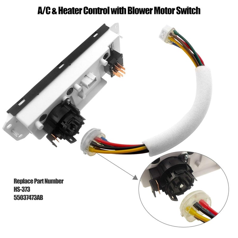 TIKSCIENCE HVAC Climate Control Panel for Jeep Wrangler TJ 1999-2004 - Image 5