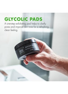 tiege hanley Glycolic Acid Pads For Men 1Pack Exfoliating Face Cleansing Pads For Forehead Nose & Cheeks Men'S Daily Skin Care Facial Wipes For Moisturized & Refreshedlooking Skin  - Image 2