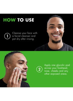 tiege hanley Glycolic Acid Pads For Men 1Pack Exfoliating Face Cleansing Pads For Forehead Nose & Cheeks Men'S Daily Skin Care Facial Wipes For Moisturized & Refreshedlooking Skin  - Image 5