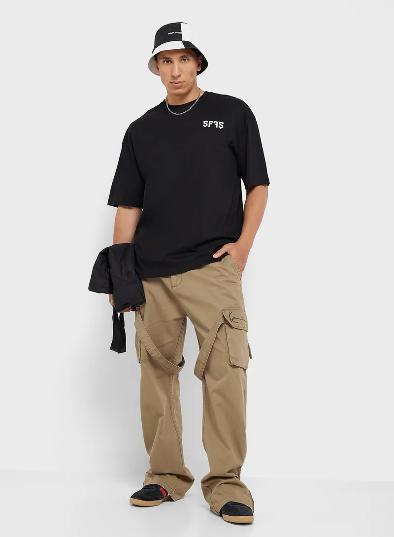 Seventy Five Graphic Print Oversized T-Shirt