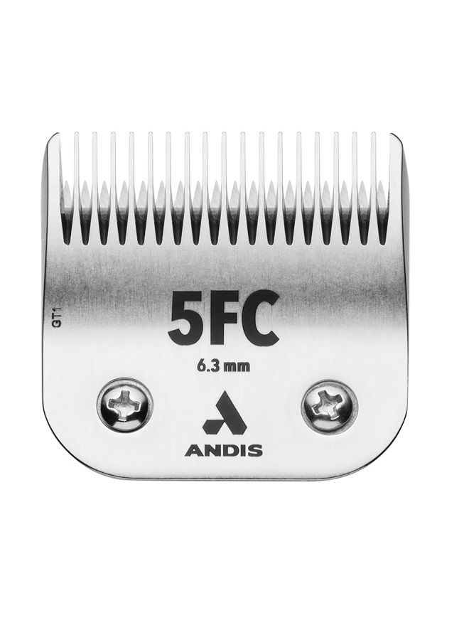 Andis 72630 Ultra Edge Detachable Dog Clipper Blade – Equipped with Stainless Steel for Precision Trimming, Fits Motor-Driven Trimmer – for Pet's Fast Touch-Ups & Full Grooming., Size 5Fc, Silver - Image 1