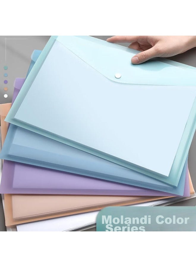 Simaa 20-pack A4 Buttoned Student Mordern Colorful File Bag Waterproof Exam Paper And Doent Storage Bag Office File Folder 21273 - Image 2
