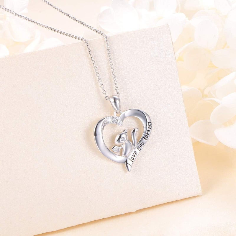 Flyow Elephant Necklace Cat Necklace Bunny Neklace Horseshoe Necklace Blue Jay Necklace Sterling Silver Animal Necklaces for Women - Image 2