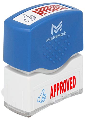 MasterMark Premium 2-Color Pre-Inked Office Stamp (Approved) - Image 1