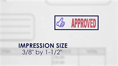 MasterMark Premium 2-Color Pre-Inked Office Stamp (Approved) - Image 3
