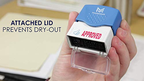 MasterMark Premium 2-Color Pre-Inked Office Stamp (Approved) - Image 4