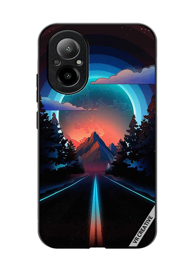 VR CREATIVE Protective Case Cover For Realme C67 4G Road To Paradise Design Multicolour - Image 1
