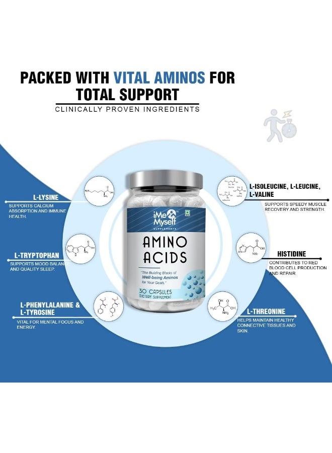 iMeMyself Amino Acids Dietary Supplement 30 Capsules - Image 3