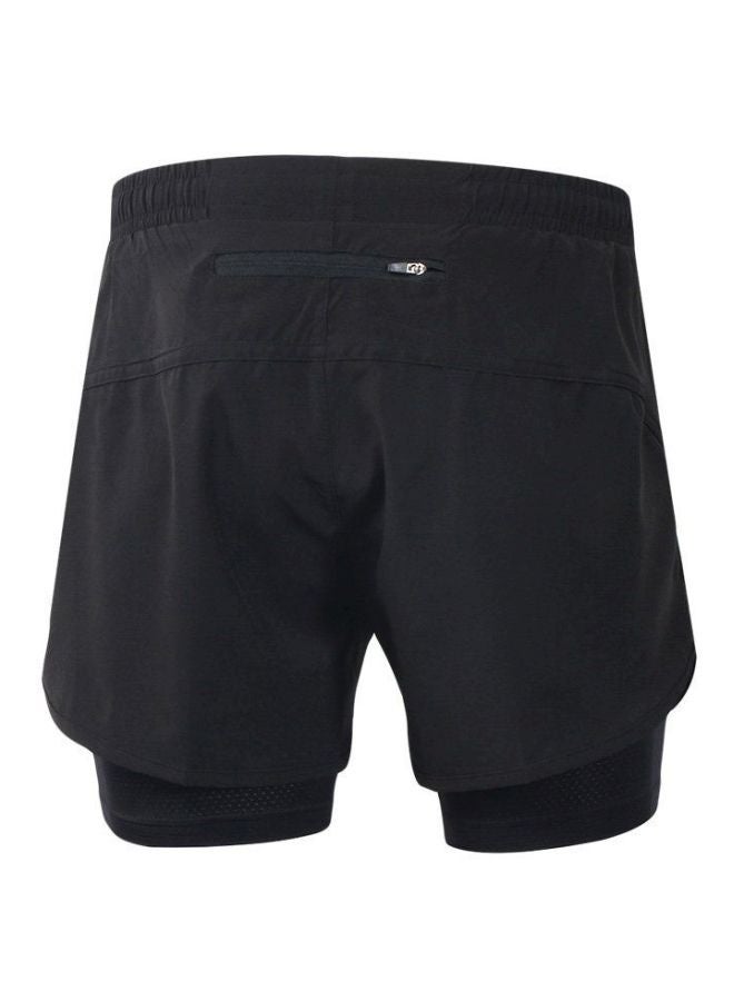 Generic 2-In-1  Breathable Jogging Cycling Shorts With Longer Liner  - Image 2