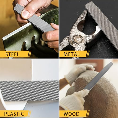 TARIST 8 inch Flat Metal File, Professional Carbon Steel file, Tool Sharpener for Professionals and DIY - Image 4