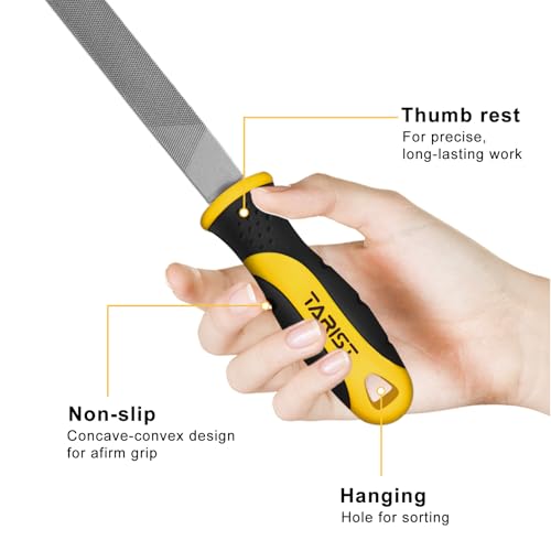 TARIST 8 inch Flat Metal File, Professional Carbon Steel file, Tool Sharpener for Professionals and DIY - Image 3