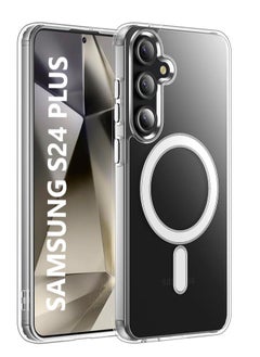 YoYoTech Samsung S24 Plus Magsafe Case 2024 Slim Thin Magnetic [Upgraded Build in N52 Magnets] Cover Anti Yellowing Anti Scratch Hard Back Crystal Clear  - Image 1