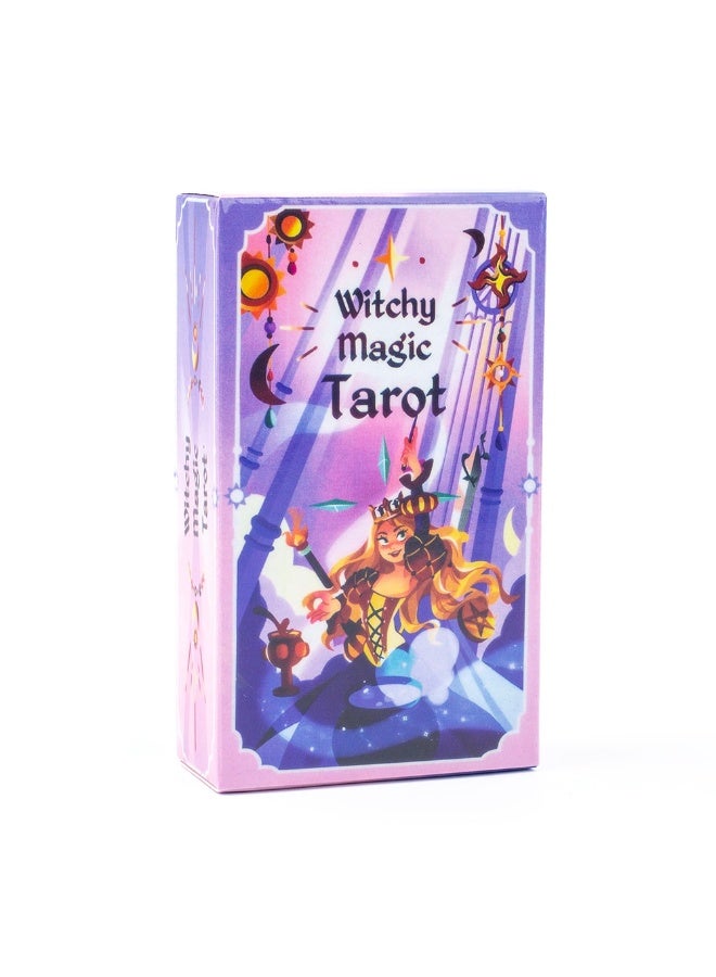 NIBEMINENT Mysterious Magic Tarot Card Set - A set of 78 tarot cards with magical and charming illustrations. Preview set for tabletop games. 10.3 cm × 6 cm - Image 2