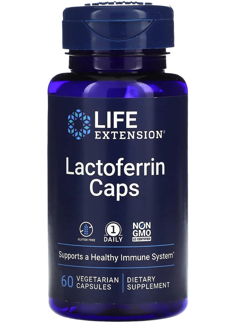 كبسولات لاكتوفيرين، 60 كبسولة نباتية