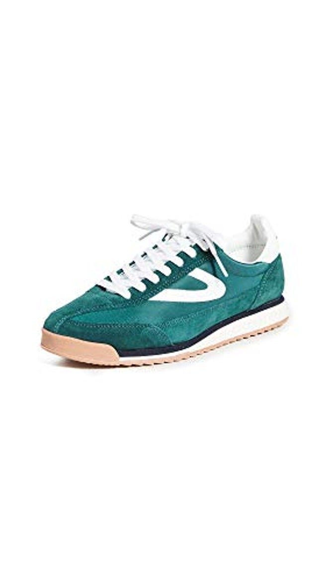 TRETORN Women's Nyliteplus Leather Lace-up Casual Fashion Sneakers Classic Vintage Style