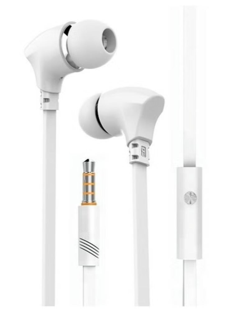 Celebrat G3 Wired Stereo Earphones With Mic White - Image 2